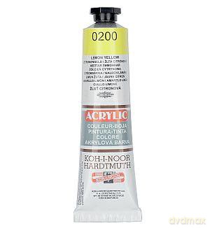 Farba akrylowa 40 ml żółcień cytrynowa