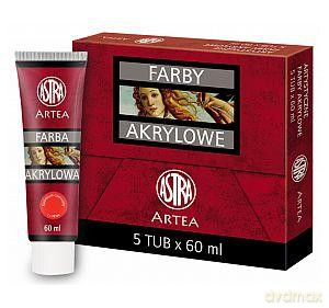 Farba akrylowa 60 ml kadmium czerwony