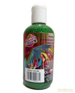 Farba dekoracyjna brokatowa 250 ml zielona