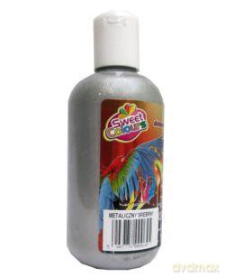 Farba dekoracyjna metaliczna 250 ml srebrna