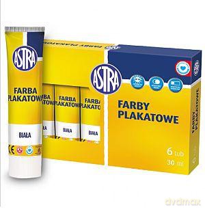 Farba plakatowa 30 ml biała