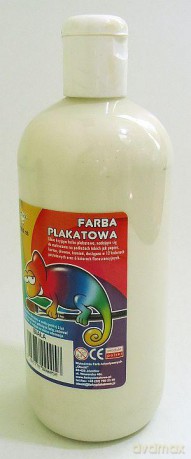 Farba plakatowa 500 ml biała