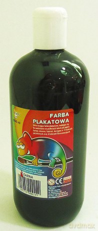 Farba plakatowa 500 ml czarna