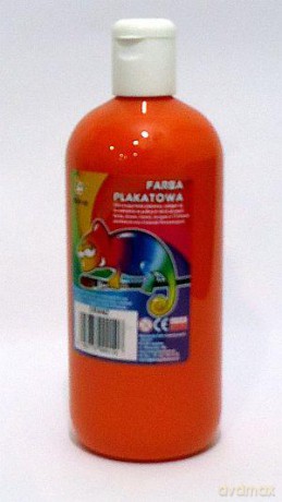 Farba plakatowa 500 ml pomarańczowa