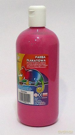 Farba plakatowa 500 ml różowa