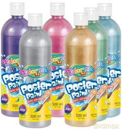 Farba plakatowa 500ml Metal niebieska