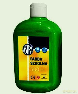 Farba szkolna 500ml Ciemnozielona