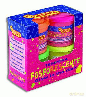 Farby 6 kolorów tempera fluo