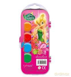 Farby akwarelowe 12 kolorów Disney Fairies