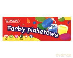 Farby plakatowe 12 kolorów 10 ml