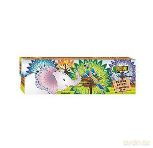 Farby plakatowe 12 kolorów 20 ml Safari