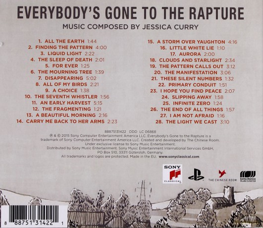 Jessica Curry: Everybody's Gone To The Rapture [CD]