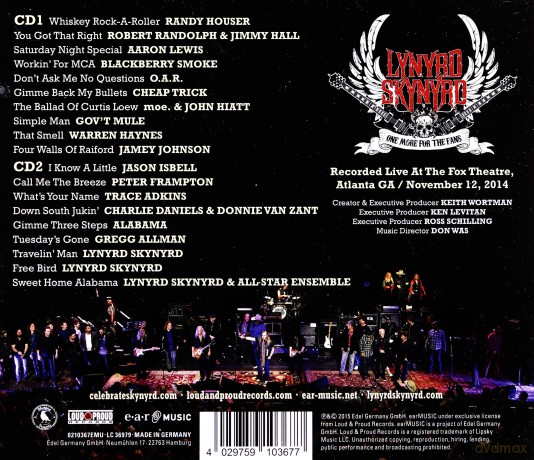 Lynyrd Skynyrd: One More For The Fans [2CD]