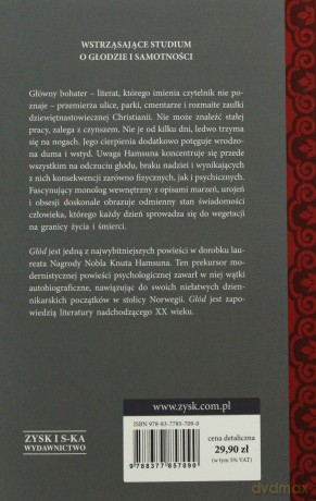Głód - Knut Hamsun (twarda) [KSIĄŻKA]
