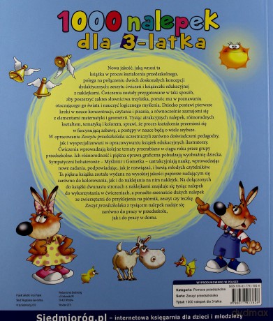 1000 nalepek dla 3-latka [KSIĄŻKA]