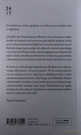 24/7 Późny kapitalizm i koniec snu - Jonathan Crary [KSIĄŻKA]