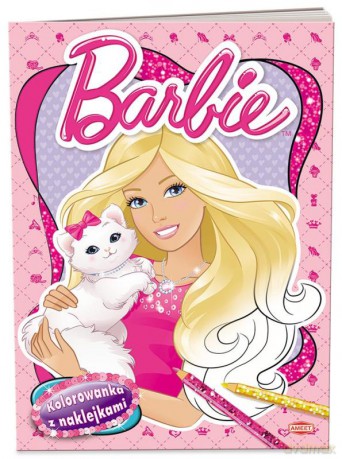Barbie. Kolorowanka z naklejkami [KSIĄŻKA]
