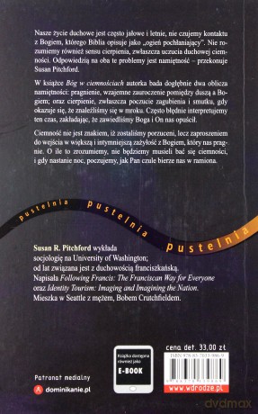 Bóg w ciemnościach. Cierpienie i pragnienie w życiu duchowym - Susan R. Pitchford [KSIĄŻKA]