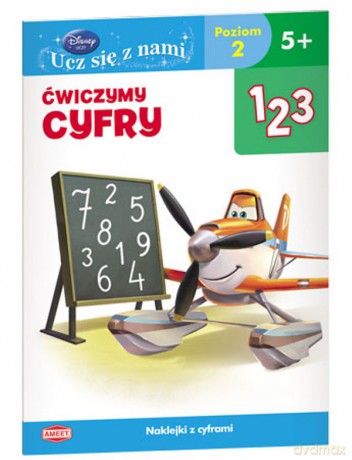 Disney. Ucz się z nami. Ćwiczymy cyfry. Samoloty [KSIĄŻKA]