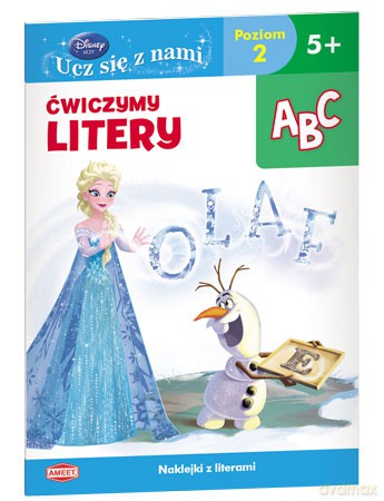 Disney. Ucz się z nami. Ćwiczymy litery. Kraina Lodu [KSIĄŻKA]