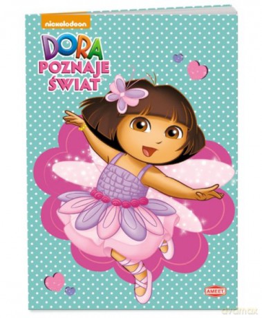 Dora poznaje świat. Kolorowanka z zadaniami [KSIĄŻKA]