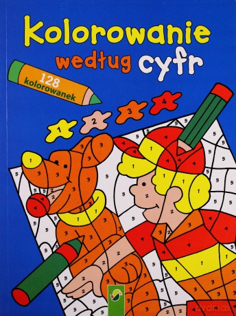 Kolorowanie według cyfr. Niebieska. 128 kolorowanek [KSIĄŻKA]