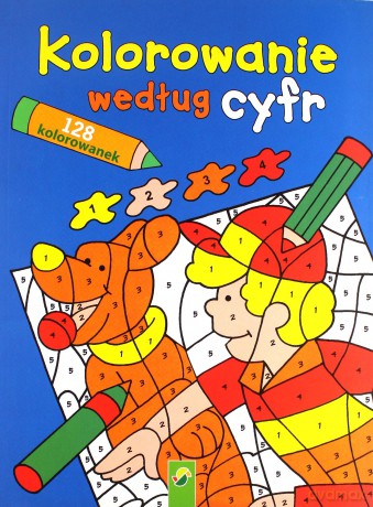 Kolorowanie według cyfr. Niebieska. 128 kolorowanek [KSIĄŻKA]