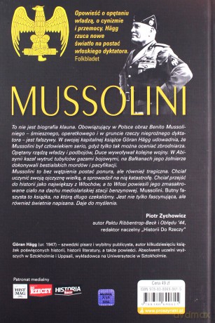 Mussolini. Butny faszysta - Goran Hagg (twarda) [KSIĄŻKA]