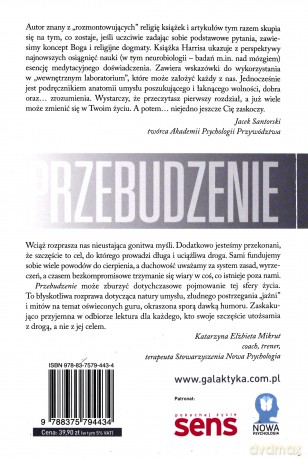 Przebudzenie duchowość bez religii - Sam Harris [KSIĄŻKA]