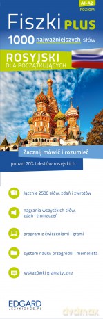 Rosyjski fiszki plus. 1000 najważniejszych słów dla początkujących [KSIĄŻKA]+[CD]