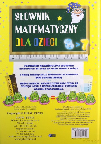 Słownik matematyczny dla dzieci (twarda) [KSIĄŻKA]
