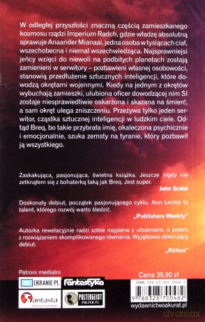 Zabójcza sprawiedliwość - Ann Leckie [KSIĄŻKA]