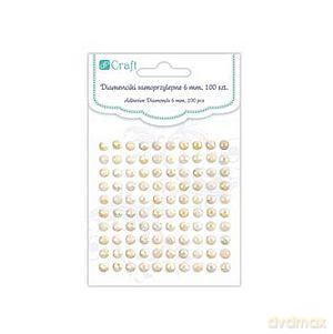 Diamenciki samoprzylepne 6 mm Ivory Opal
