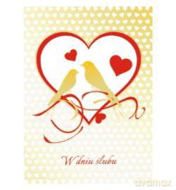Karnet złoty ślubny