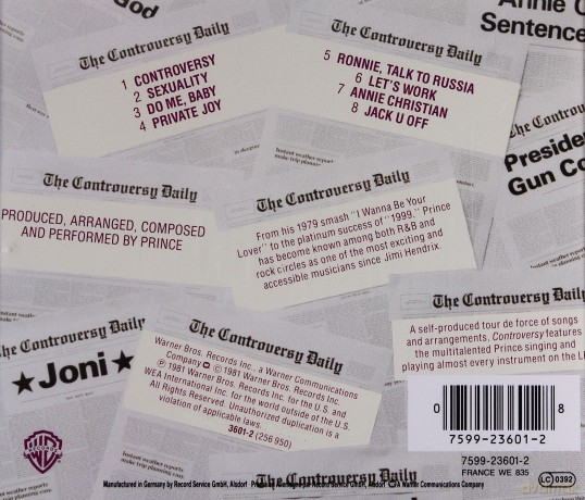 Prince: Controversy [CD]