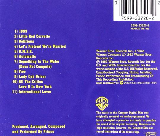 Prince: 1999 [CD]