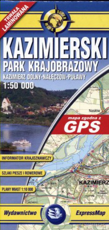 Kazimierski Park Krajobrazowy skala 1:50 000