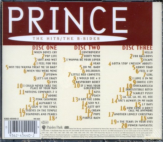 Prince: The Hits & B-Sides / Rarities [3CD]