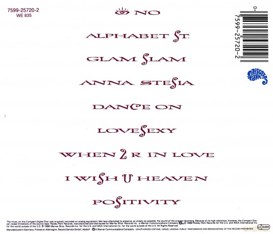 Prince: Lovesexy [CD]