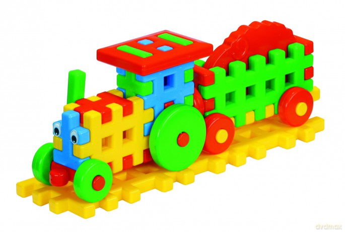 Klocki konstrukcyjne traktor farmera [KLOCKI]