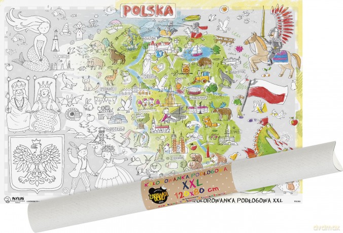 Kolorowanka XXL Polska [KSIĄŻKA]