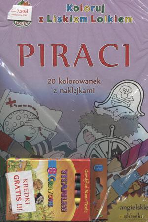Koloruj z Liskiem Lolkiem. Piraci + kredki [KSIĄŻKA]