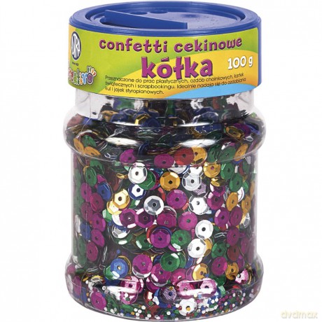 Konfetti cekinowe kółka 100 g