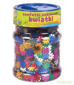 Konfetti cekinowe kwiatki 100 g