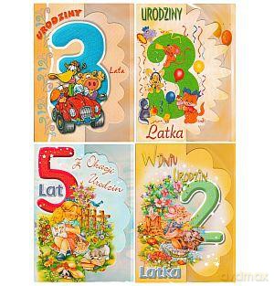 Karnet B6 Urodziny 2-5 lat