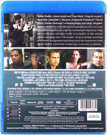 Seria Niezgodna: Zbuntowana [Blu-Ray]