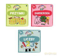 Książeczki sztywnostronicowe 17x17 cm Lucynka Poznaje Świat: Liczby, Garderoba, Przyimki [KSIĄŻKA]