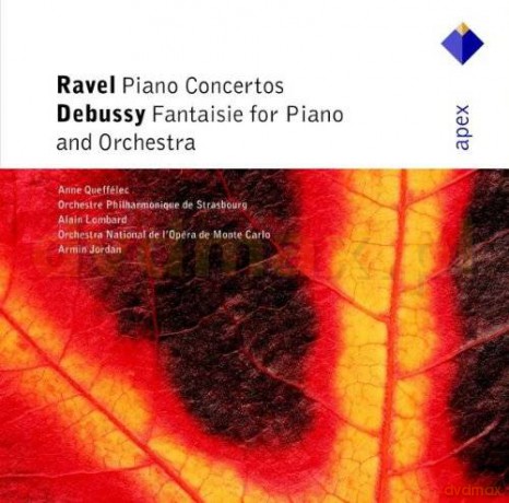 Anne Queffelec/Alain Lombard/Armin Jordan: Ravel: Piano Concertos, Fantaisie [CD]
