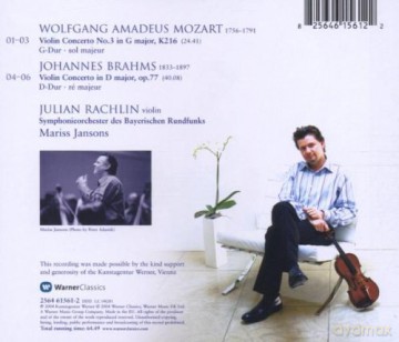 Julian Rachlin/Jansons/Sobr: Brahms: Violinkonzerte [CD]
