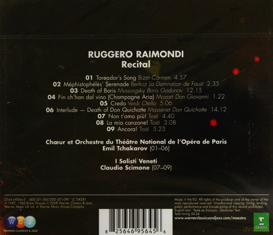 Ruggero Raimondi/Isv/Scimone: Berlioz: Recital [CD]